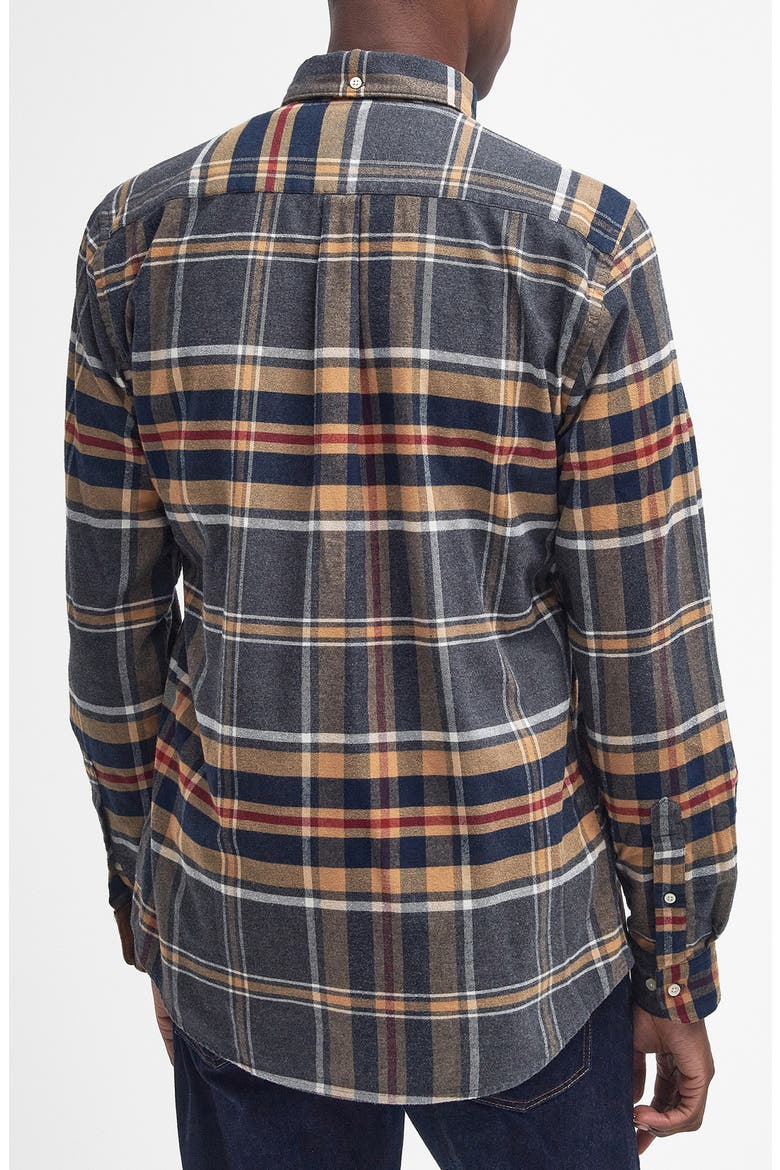 Ronan Tailored Fit Check Button-Down Shirt, Alternate, color, GREY MARL