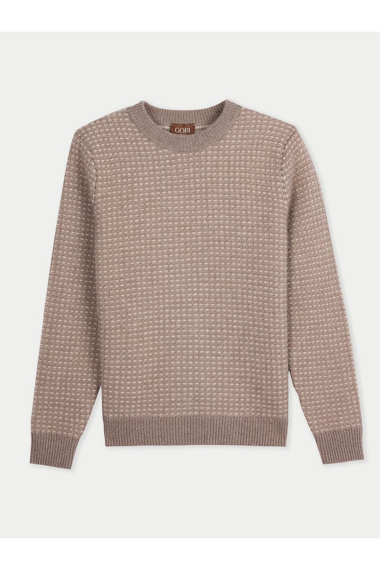 Cashmere Waffle Knit Sweater, Main, color, taupe