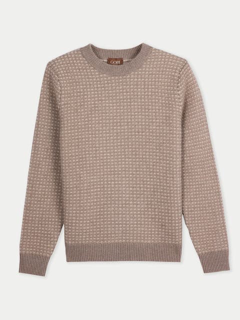 Cashmere Waffle Knit Sweater