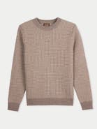Gobi Cashmere Cashmere Waffle Knit Sweater