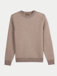 Gobi Cashmere Cashmere Waffle Knit Sweater