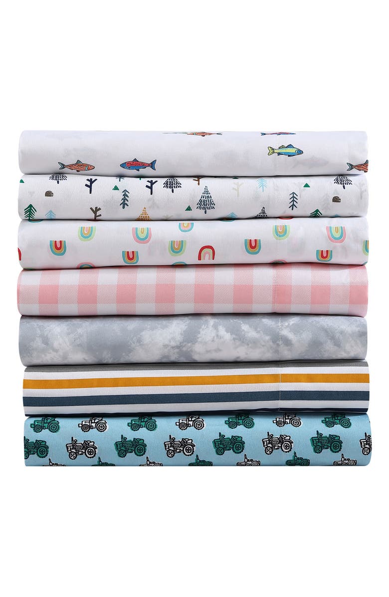 Eddie Bauer Little Rider Cotton Sheet Set, Alternate, color, Blue/ Green