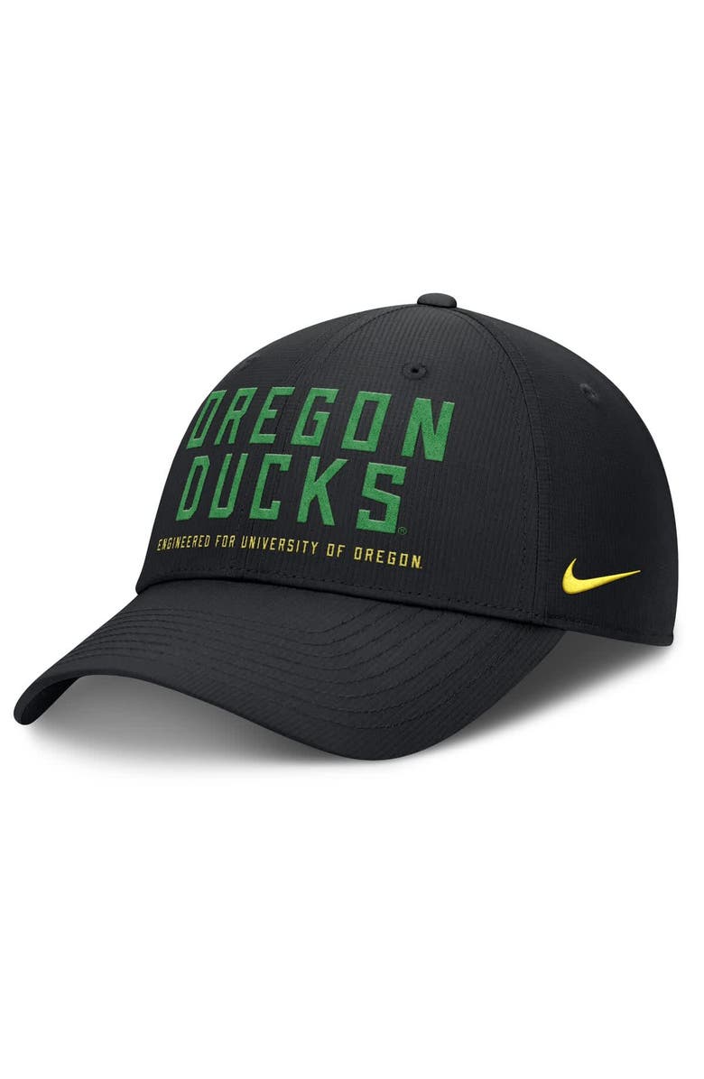Nike Men's Nike Black Oregon Ducks 2025 On-Field Gameday Club Adjustable Hat, Main, color,