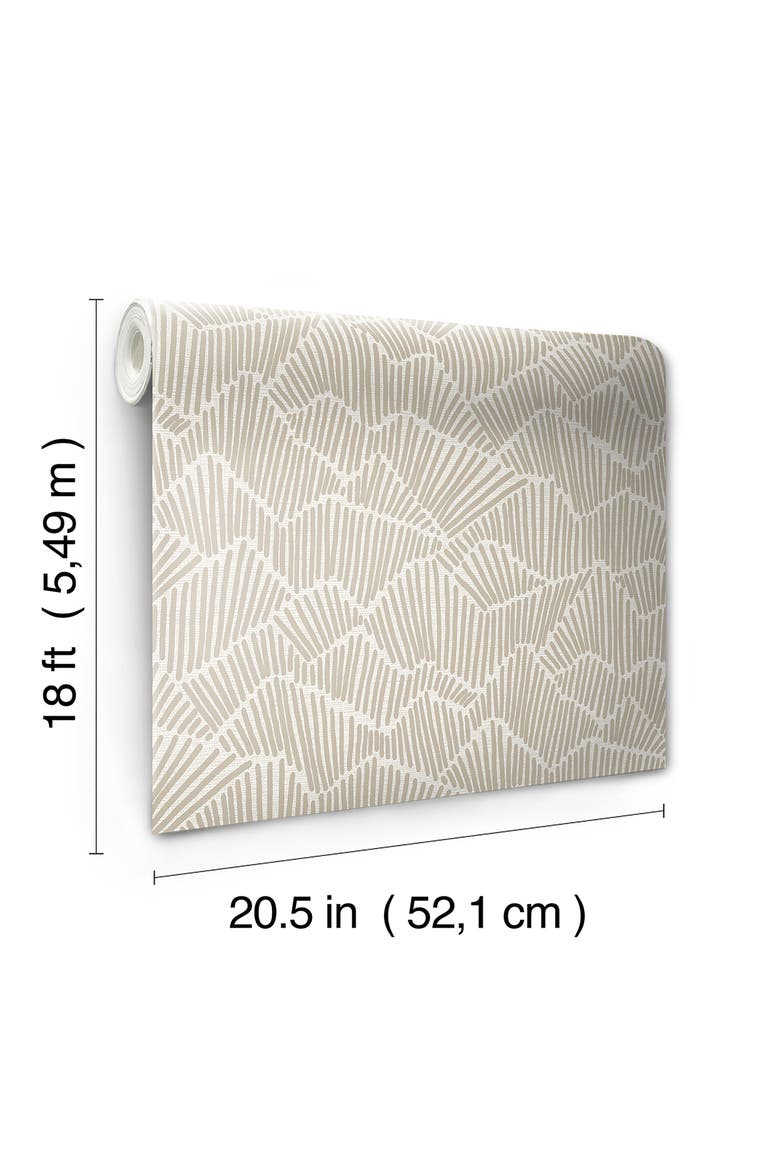 Ridge Valley Peel & Stick Wallpaper, Alternate, color, NEUTRAL