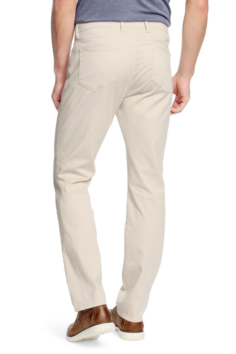 Straight Leg Stretch Pima Cotton Pants, Alternate, color, STONE