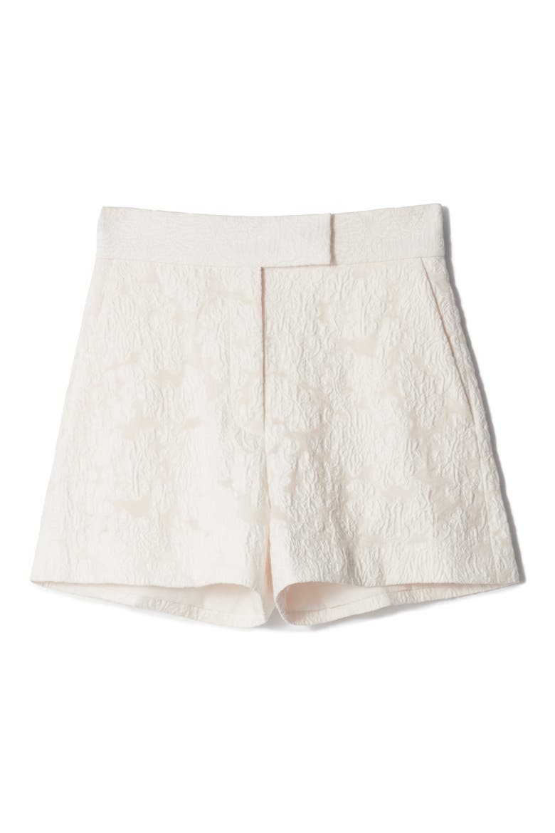 Matelassé Shorts, Alternate, color, WHITE LIGHT