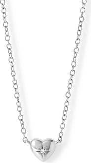 Astley Clarke Silver Biography Mini Heart Necklace