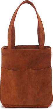 Ezra Arthur Brooklyn Nubuck Suede Leather Tote Bag