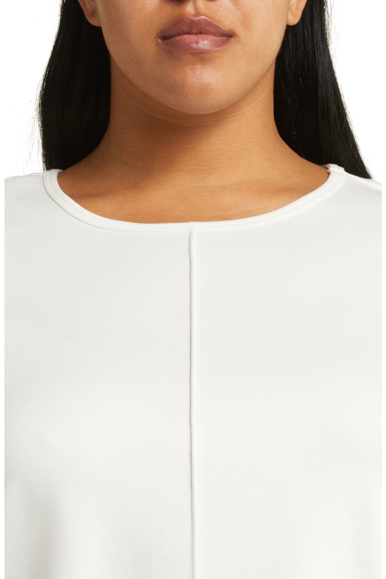 Serenity Three Quarter Sleeve Knit Top, Alternate, color, NYC WHITE