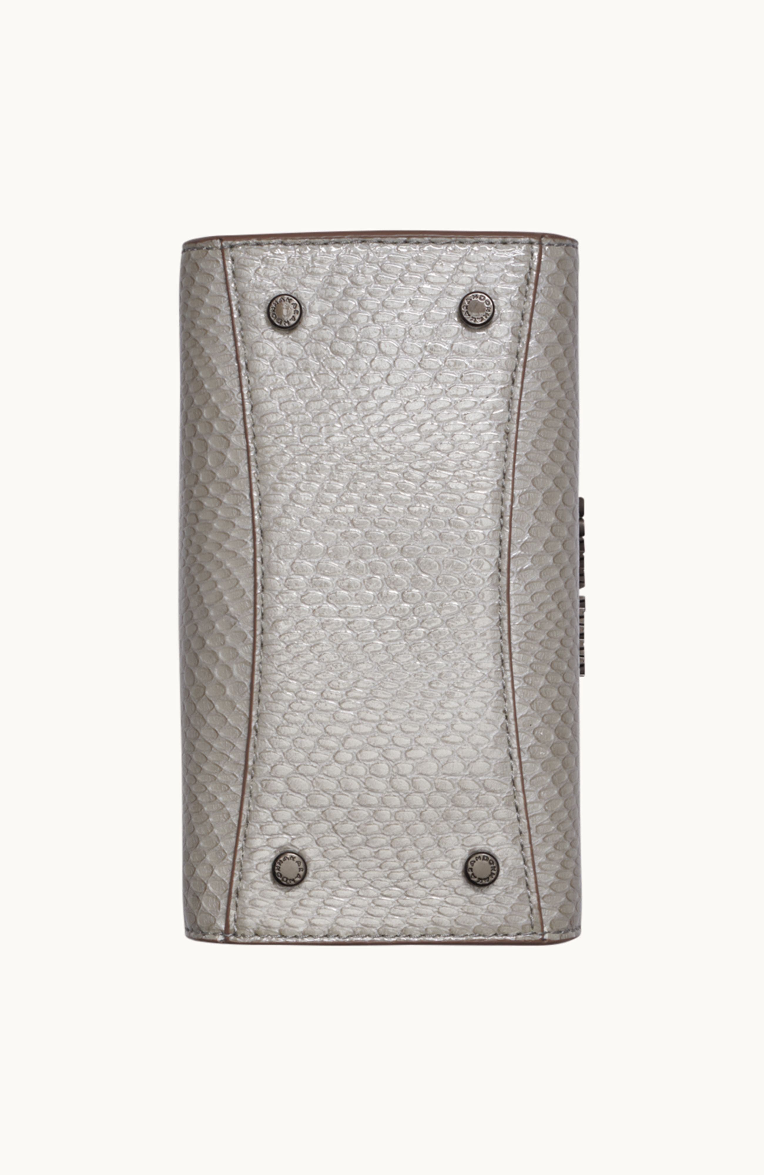 Donna Karan New York Hewlett Snake Crossbody, Alternate, color, Zinc