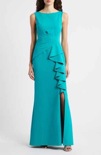 Eliza J Ruffle Front Gown Nordstrom