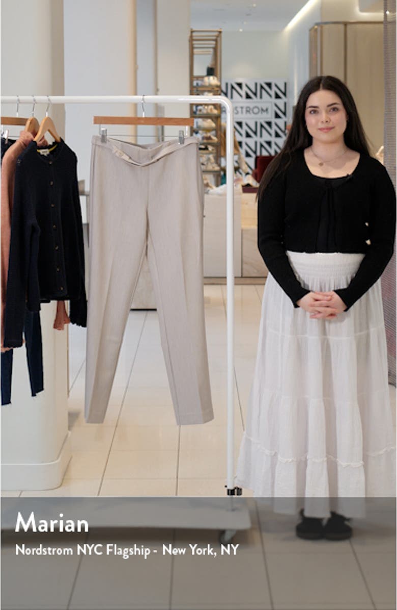 Belted Straight Leg Pants, sales video thumbnail