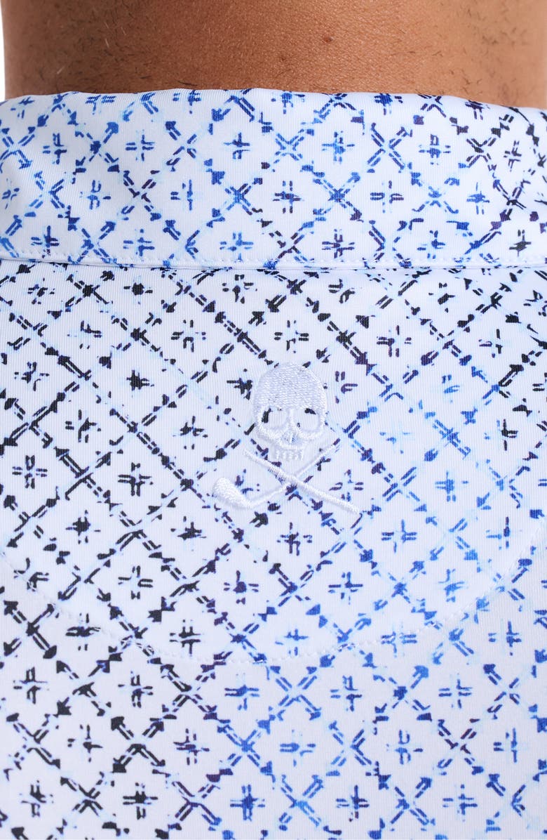 Robert Graham Dalby Performance Golf Polo, Alternate, color, White