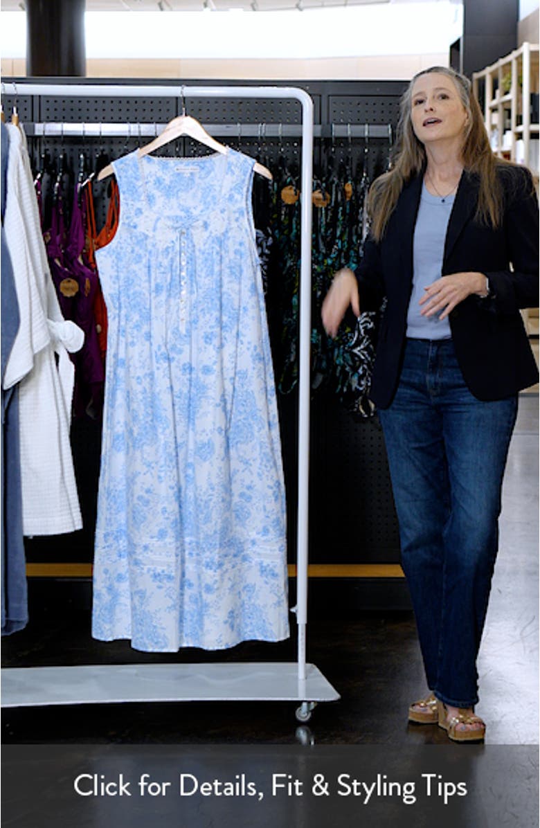 Sleeveless Cotton Lawn Ballet Nightgown, sales video thumbnail
