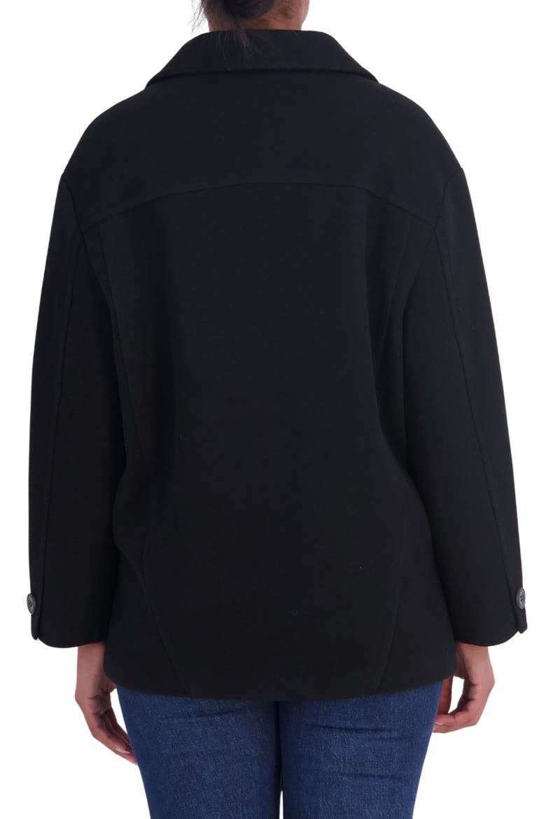 Oversized Peacoat, Alternate, color, BLACK