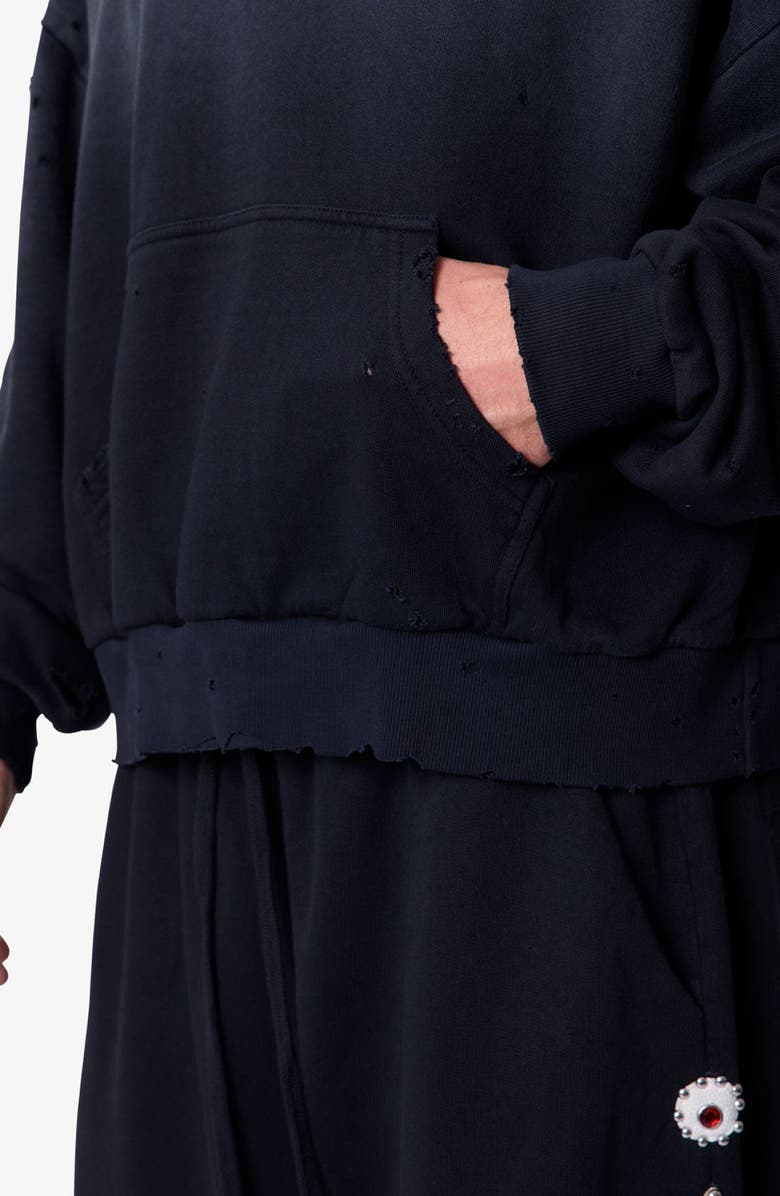 mnml Mojave Cotton Hoodie, Alternate, color, Washed Black