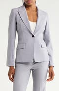 Theory Angled Wool Blend Blazer