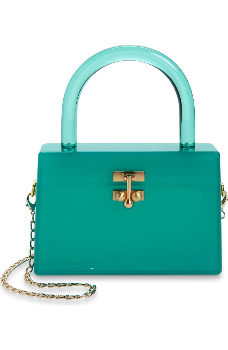 Edie Parker Miss Mini Acrylic Box Bag, Main, color,