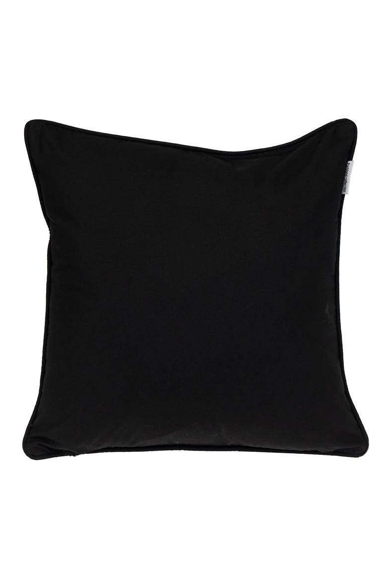 Machu Throw Pillow, Alternate, color, BLACK