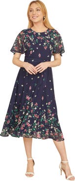 Yumi Daisy Mirror Placement Skater Dress