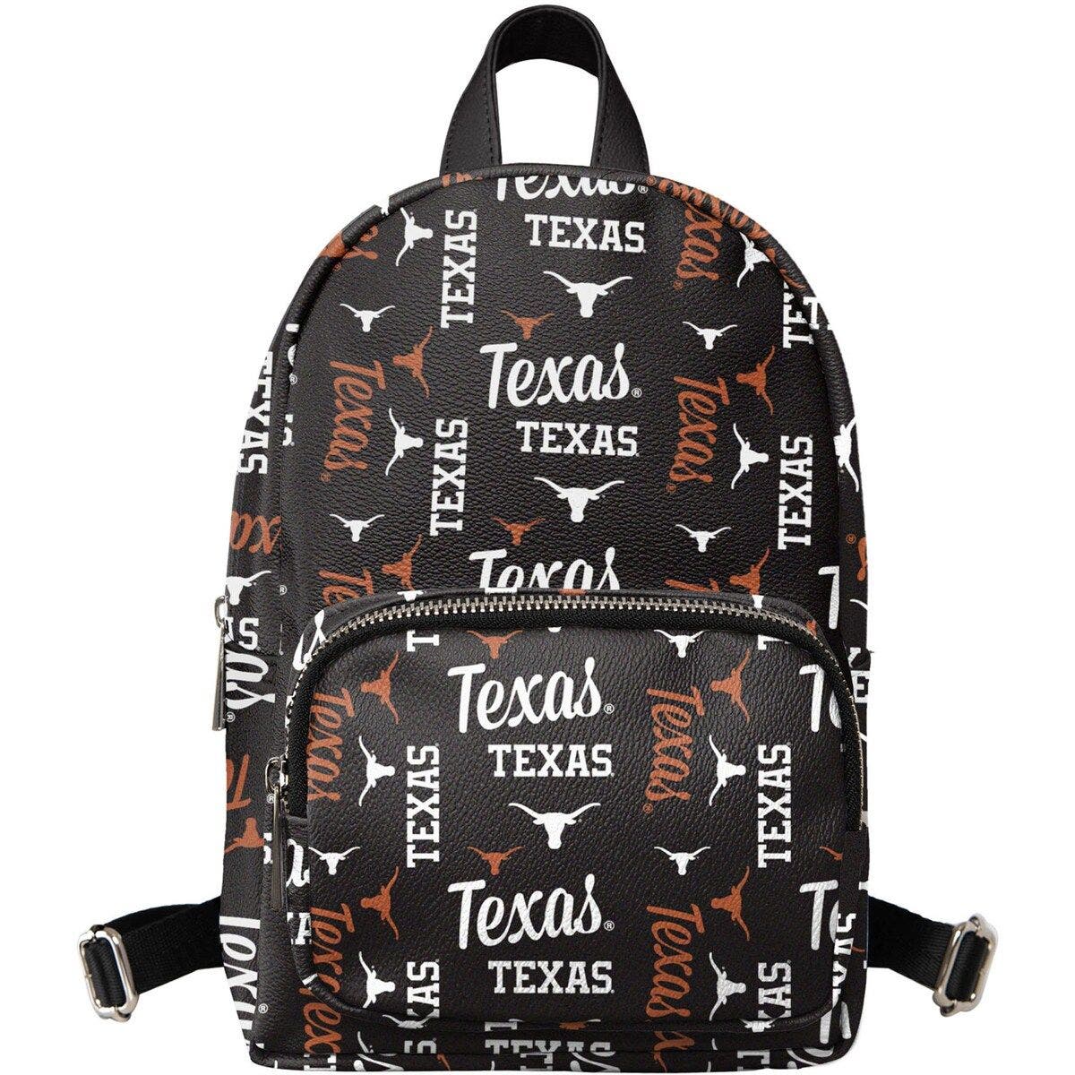 FOCO Youth FOCO Black Texas Longhorns Repeat Brooklyn Mini Backpack, Main, color, Black
