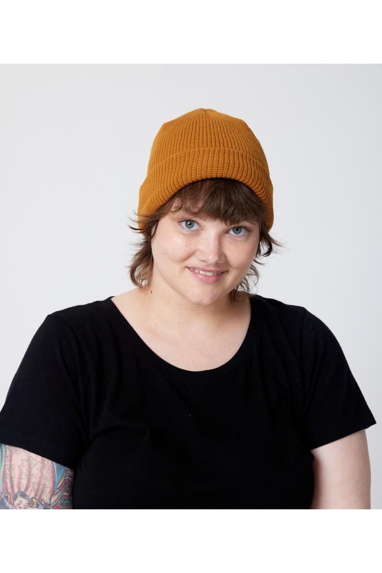 Fitted Cuff Beanie, Alternate, color, Turmeric