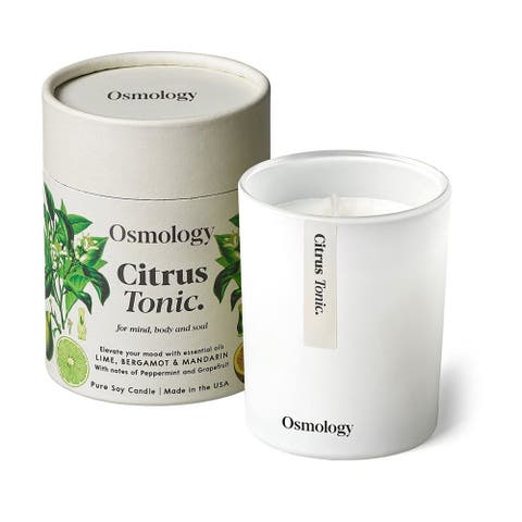 Citrus Tonic Scented Candle - Lime Bergamot and Mandarin