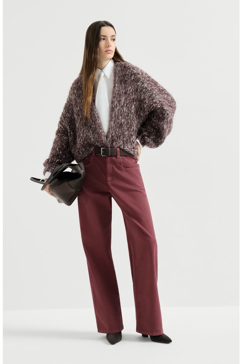 Loose Barrel trousers, Alternate, color, Wine