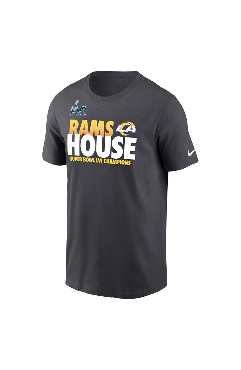 Nike Men's Nike Anthracite Los Angeles Rams Super Bowl LVI Champions Alternate Local Pack T-Shirt, Alternate, color,