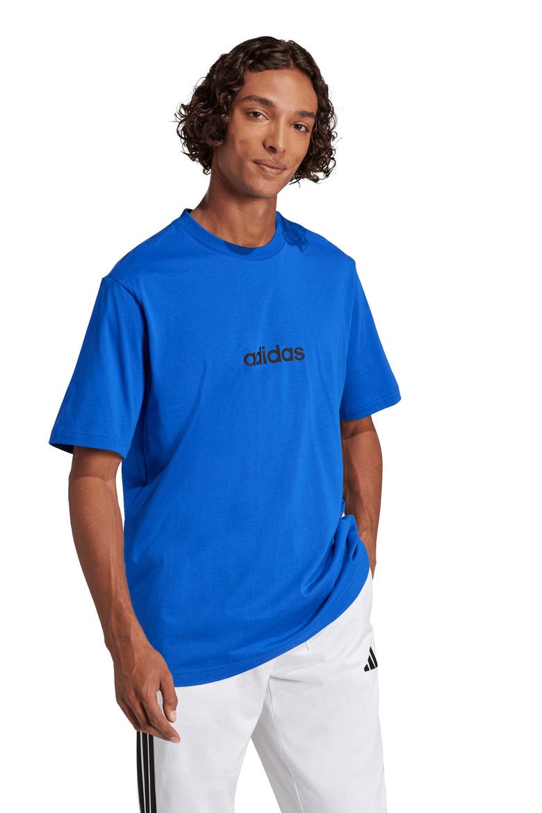 Logo Crewneck T-Shirt, Alternate, color, TEAM ROYAL BLUE/ BLACK