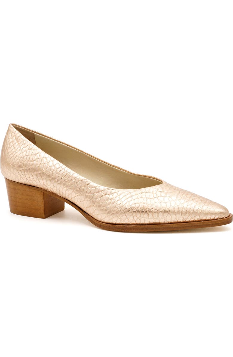 Amalfi by Rangoni Pacifico Pointed Toe Pump, Main, color, Rame Alabama