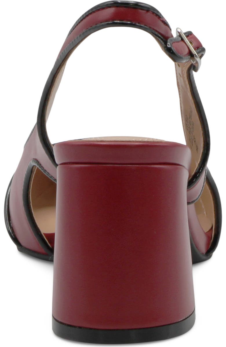 Charles David Anstead Slingback Pointed Toe Pump, Alternate, color, Red/ Black