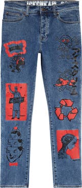 ICECREAM Men's Infamous Straight Leg Jeans
