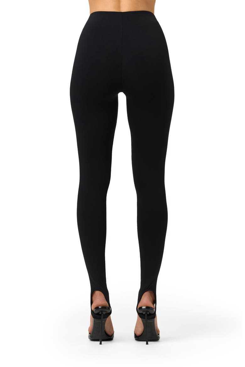 Body Flex High Waist Stirrup Leggings, Alternate, color, BLACK