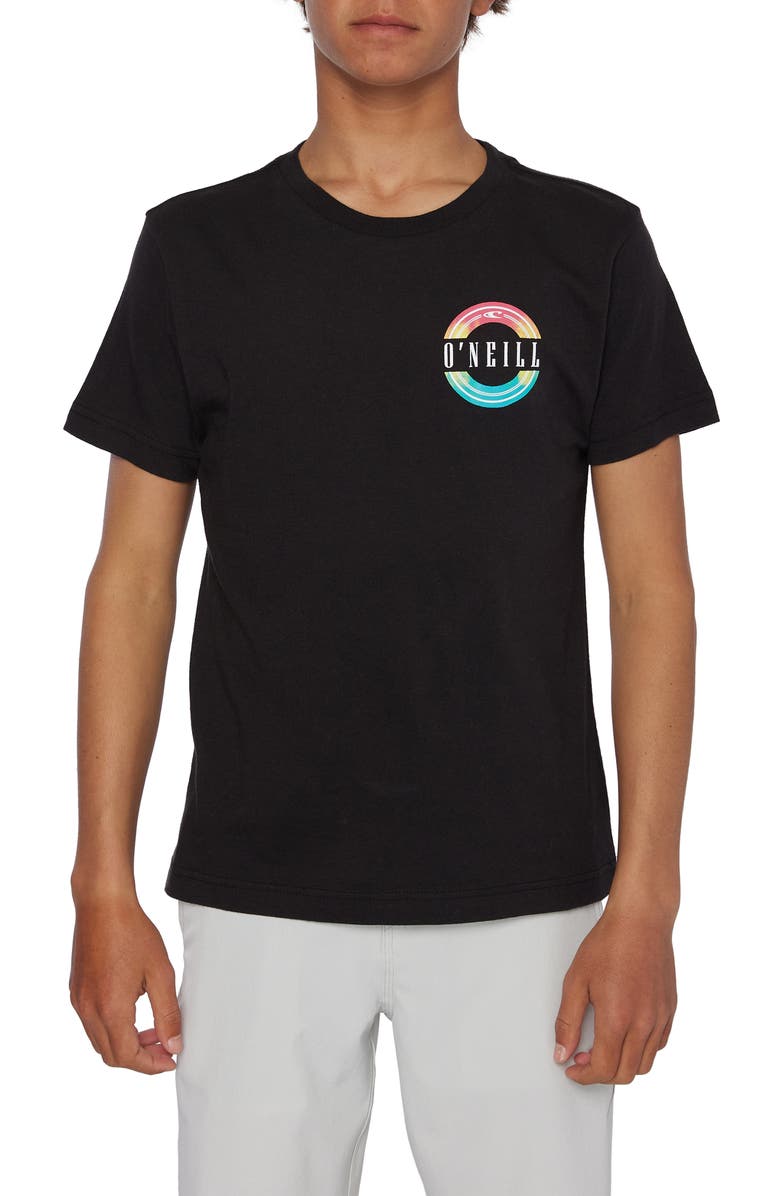 O'Neill Kids' Brackets Graphic Logo Tee, Main, color,