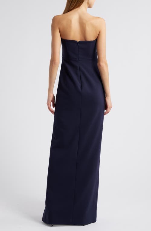 Likely Bea Strapless Gown In Navy
