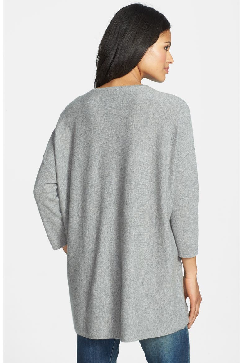 Oversized Cashmere V-Neck Sweater, Alternate, color, TIN
