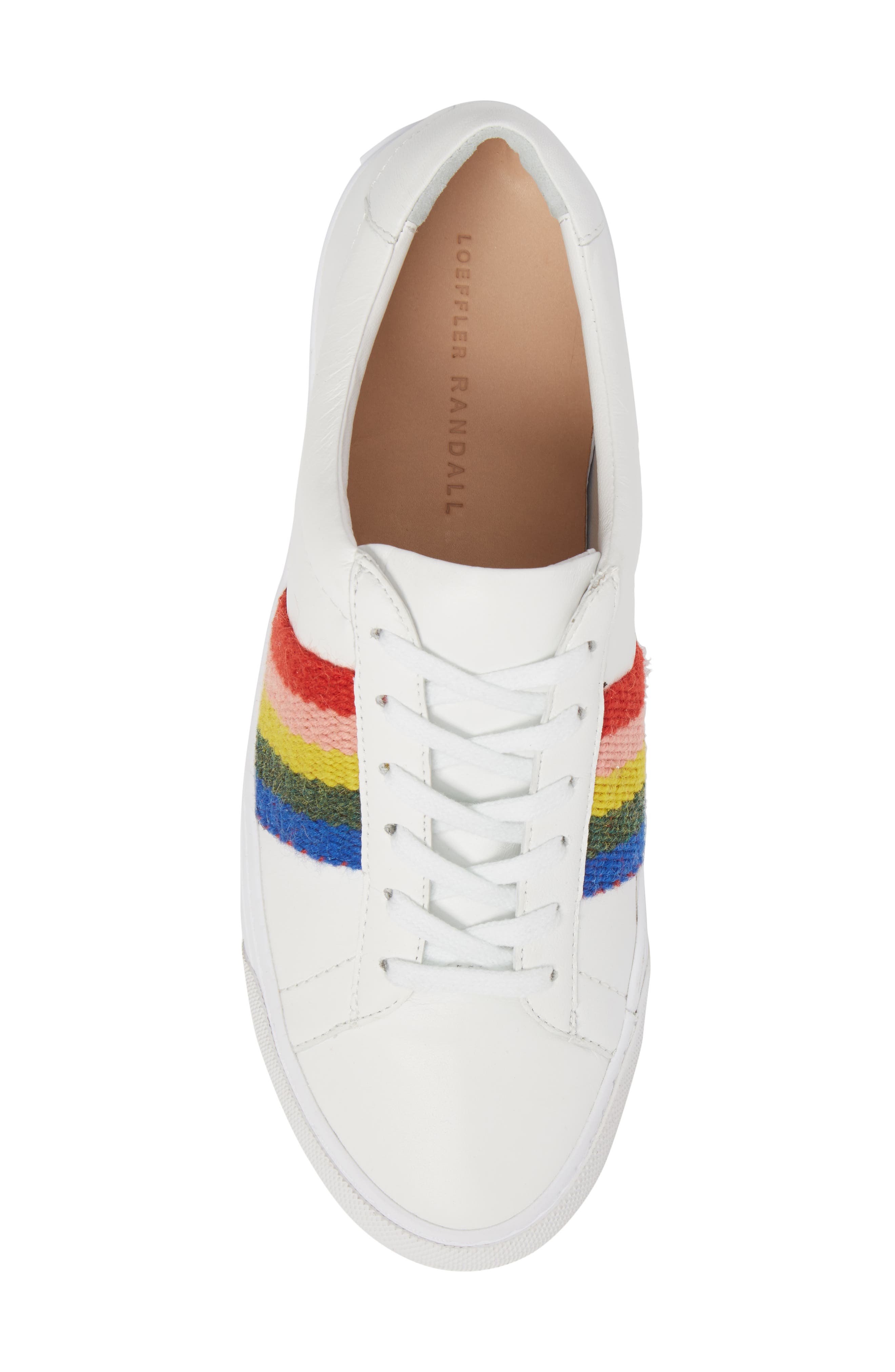 Loeffler Randall Logan Rainbow Sneaker, Alternate, color, 