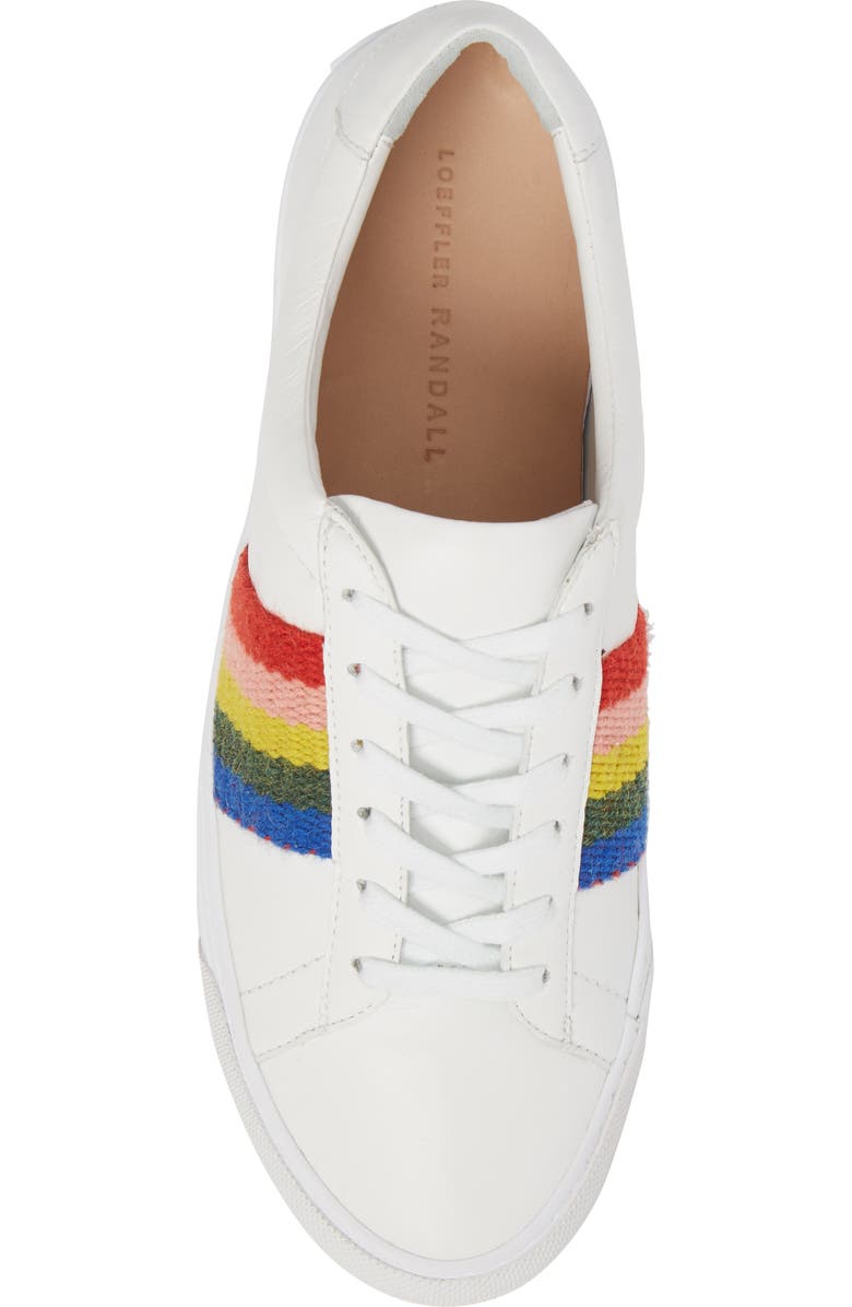 Loeffler Randall Logan Rainbow Sneaker, Alternate, color,