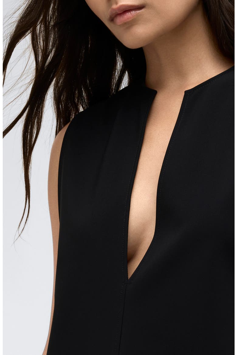 Vest Shift Dress, Alternate, color, BLACK