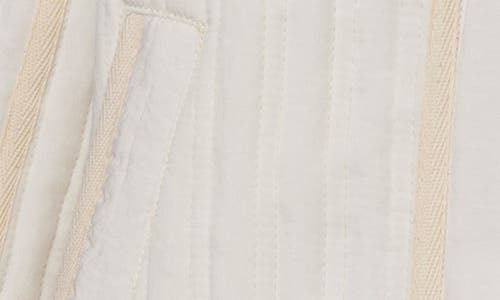 Shop Bernardo Textured Quilted Button-up Jacket In Fresh Cream/light Beige