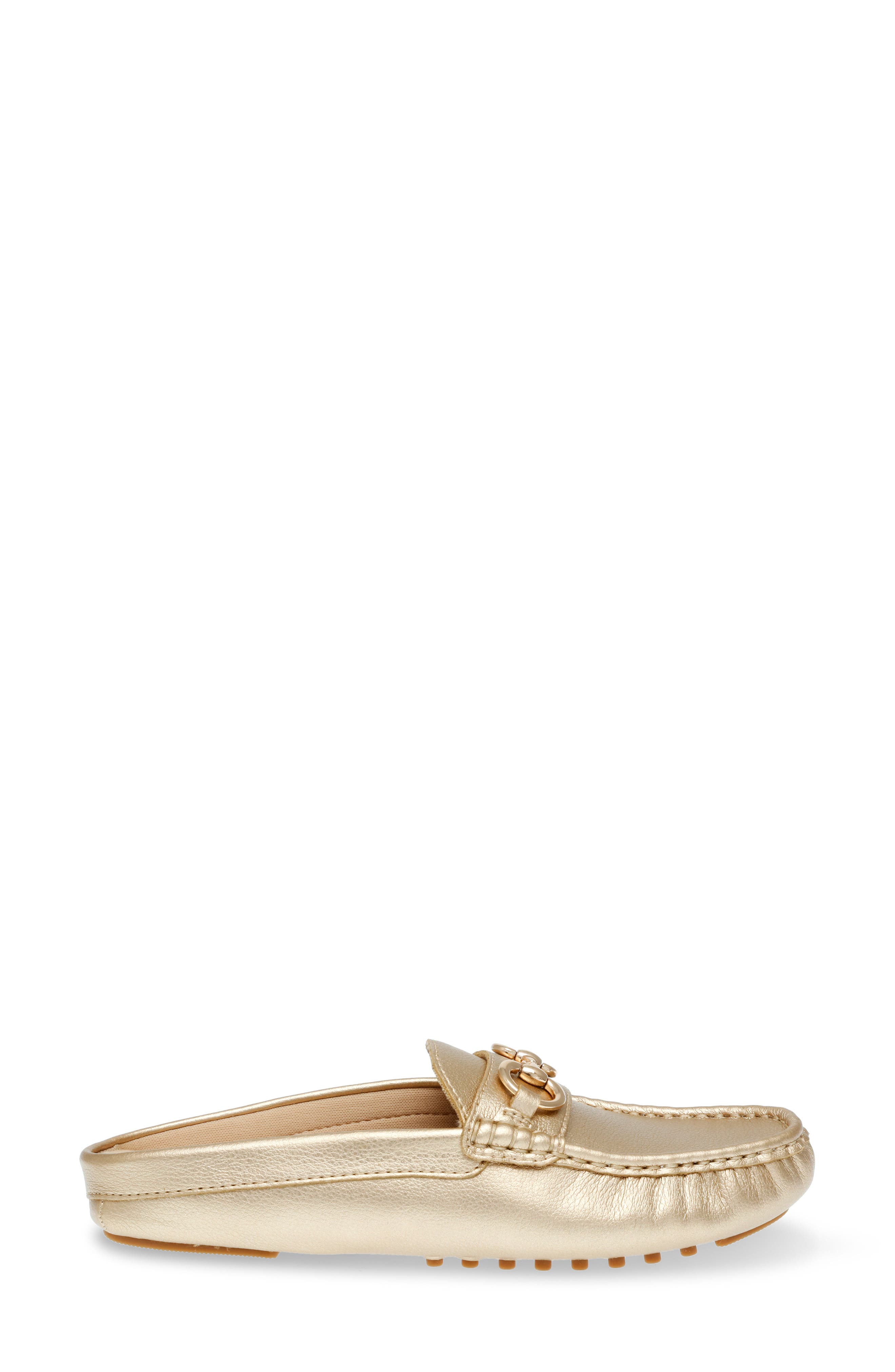 Anne Klein Centric Loafer Mule, Alternate, color, Gold Tumbled