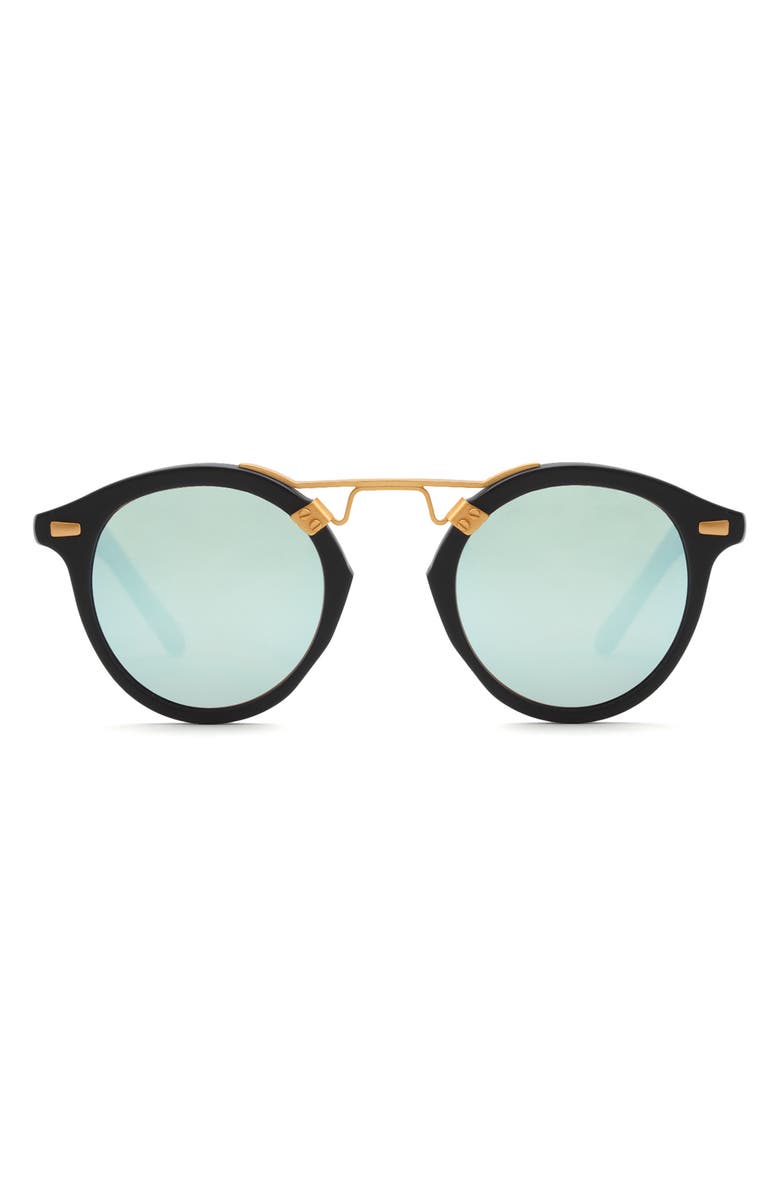 KREWE 46mm St. Louis Round Polarized Sunglasses, Main, color,