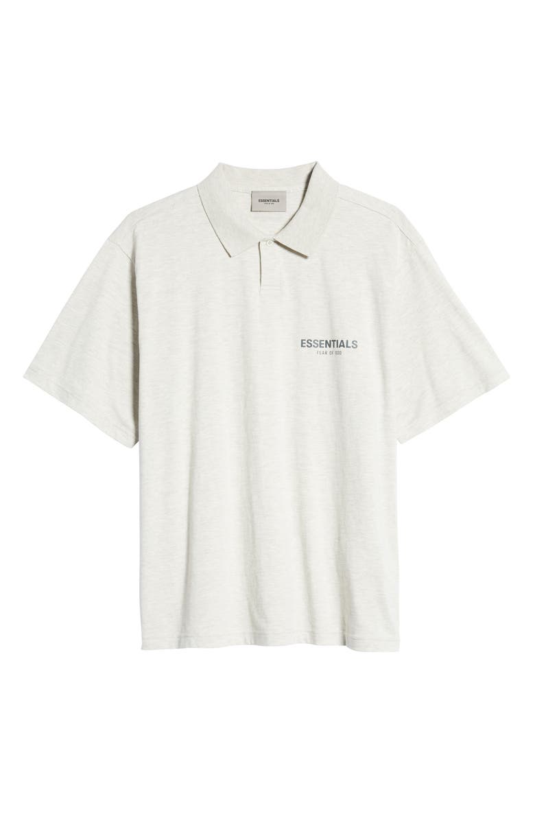 Fear of God Essentials Cotton Jersey Short Sleeve Polo Shirt, Alternate, color,