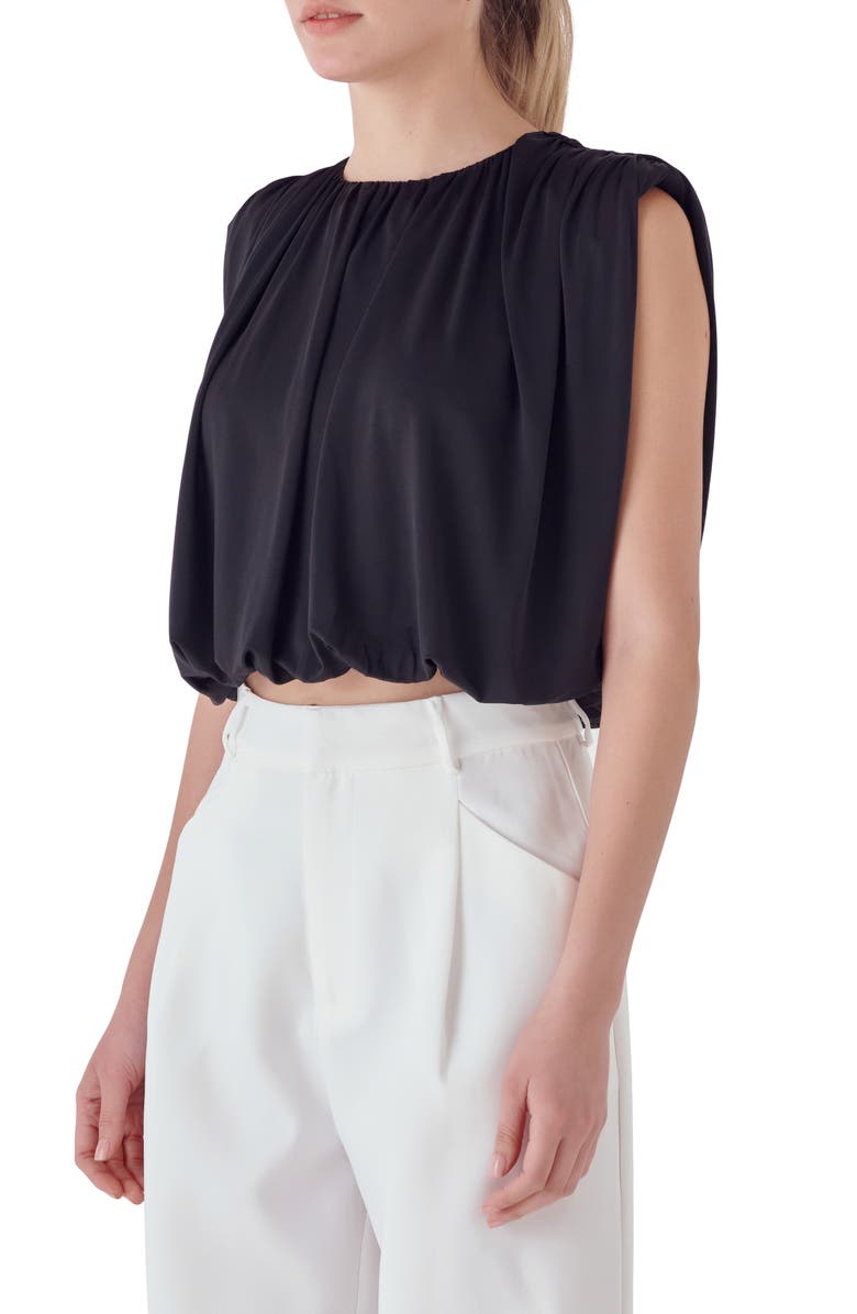 Endless Rose Bubble Hem Crop Top, Alternate, color, 