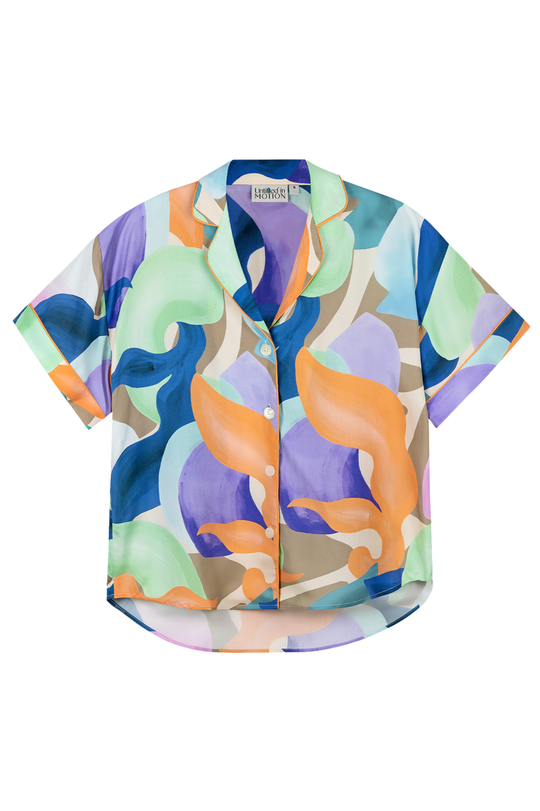 Dream Button-Up Printed Camp Shirt, Main, color, Forma