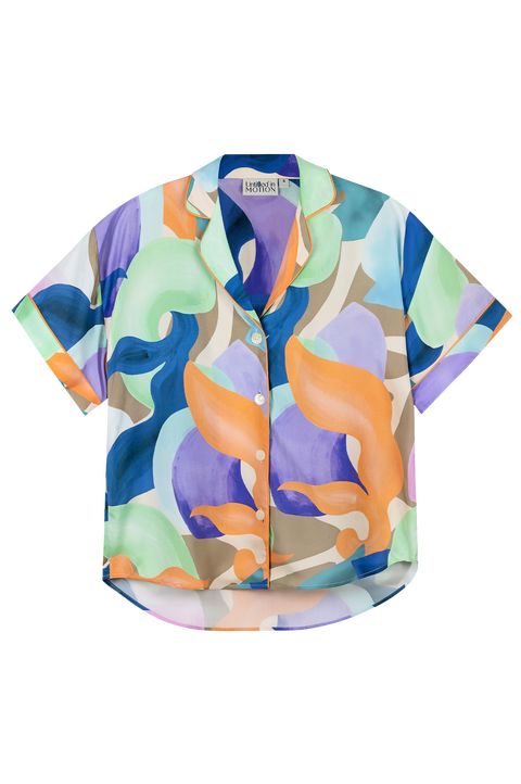Dream Button-Up Printed Camp Shirt