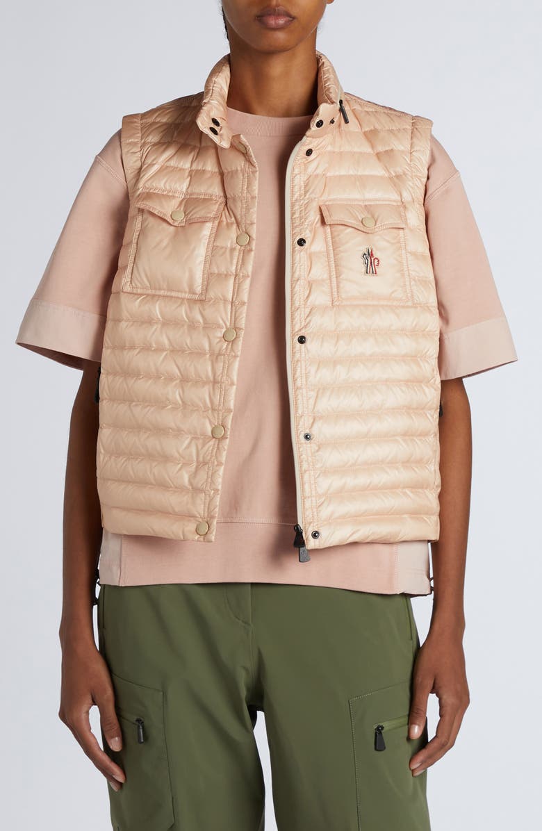 Moncler Grenoble Gumiane Quilted Puffer Vest, Main, color, Tuscany