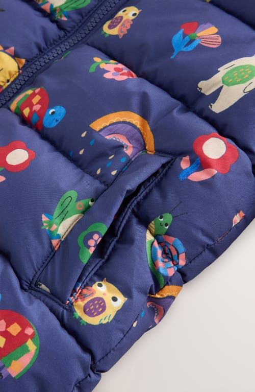 Next Kids' Character Print Quilted Jacket In Blue