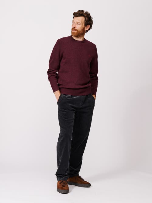 Aubin Westbourne Crew Neck Sweater In Red